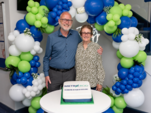 Managing Direct of Metro Rod Peter Malloy and Gill Walker