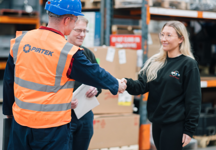 Pirtek warehouse meeting